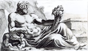 Río Tíber, c.1653 de Francois Perrier